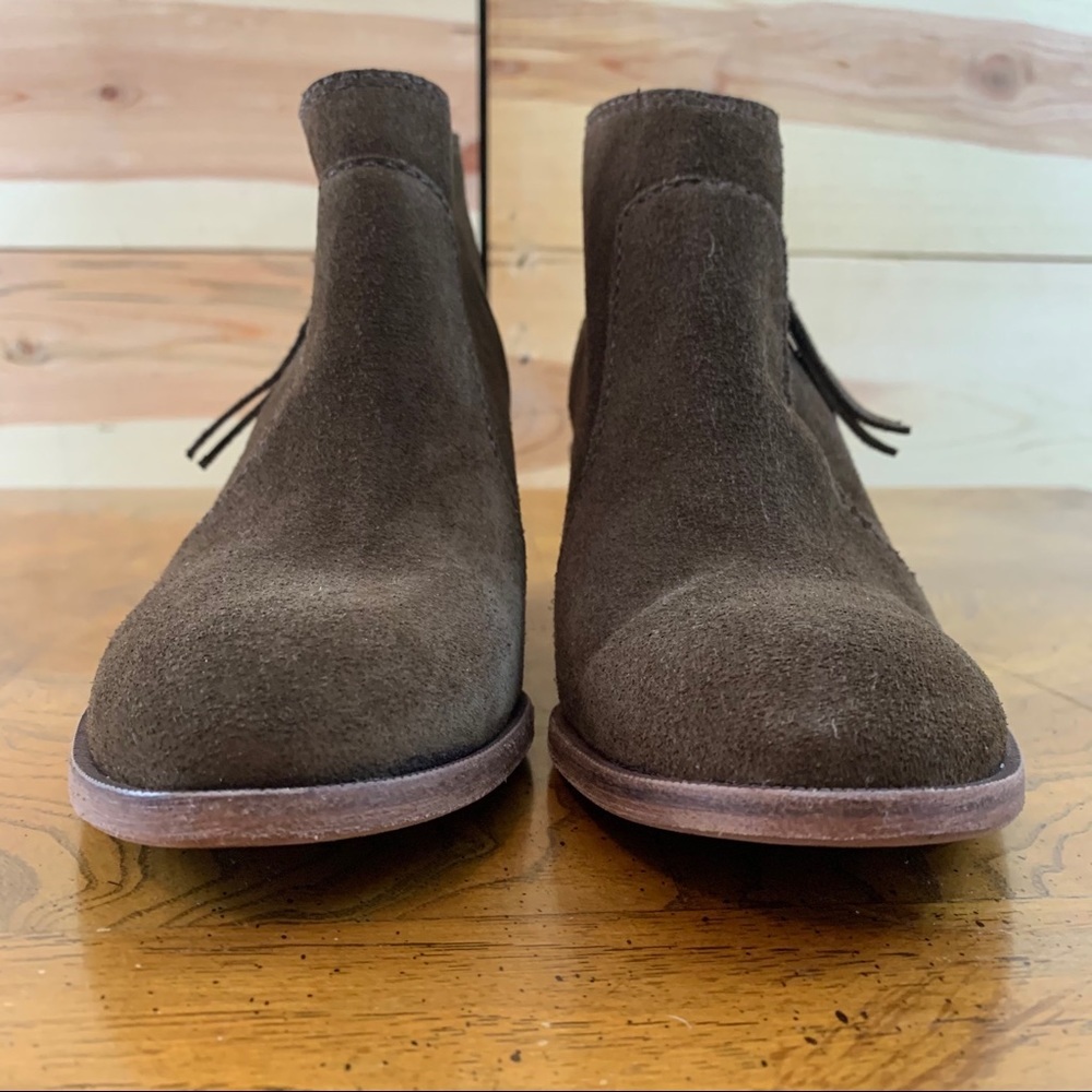 Madewell The Janice darkest olive suede ankle boot - Picture 3 of 15